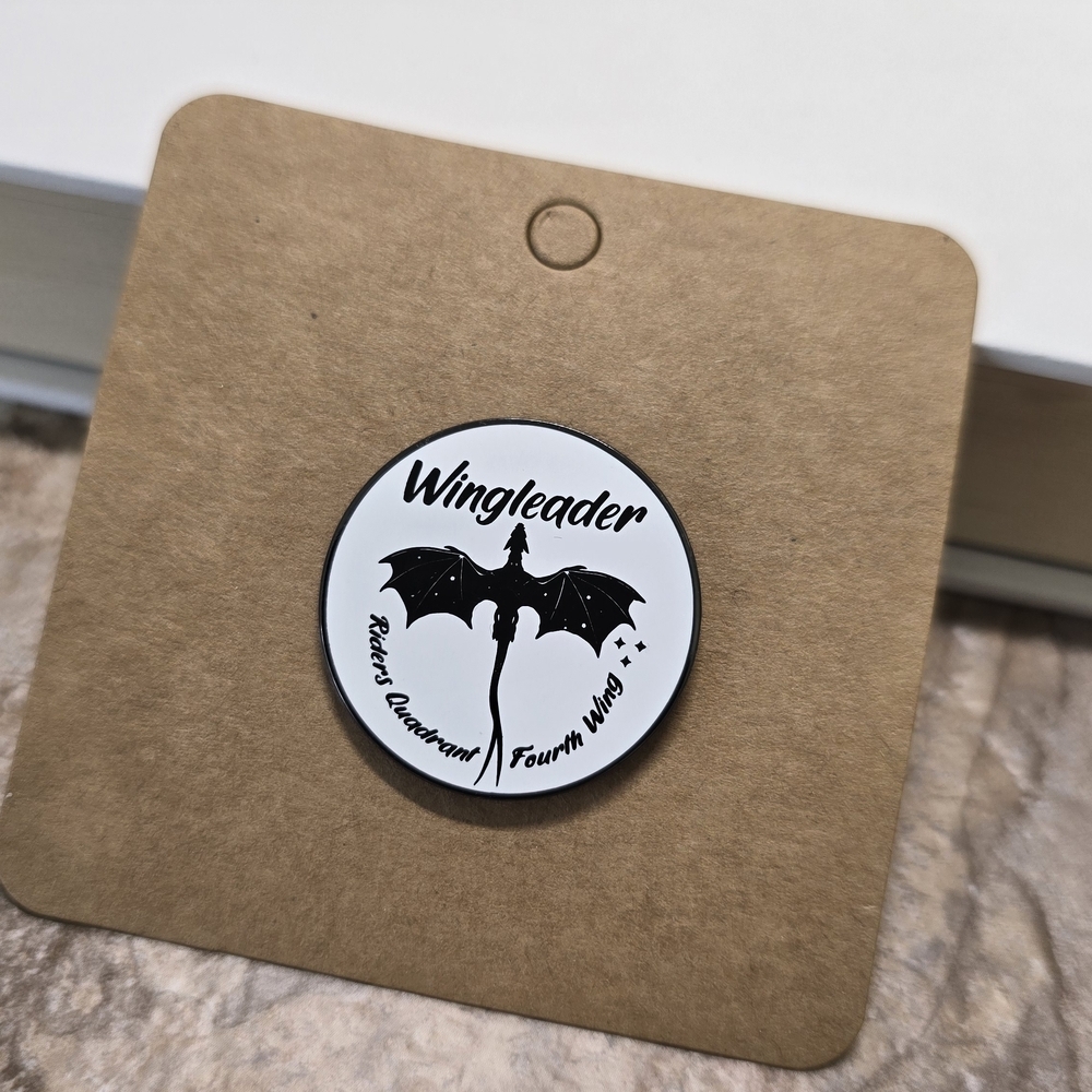 Fourth Wing Wingleader Enamel Pin